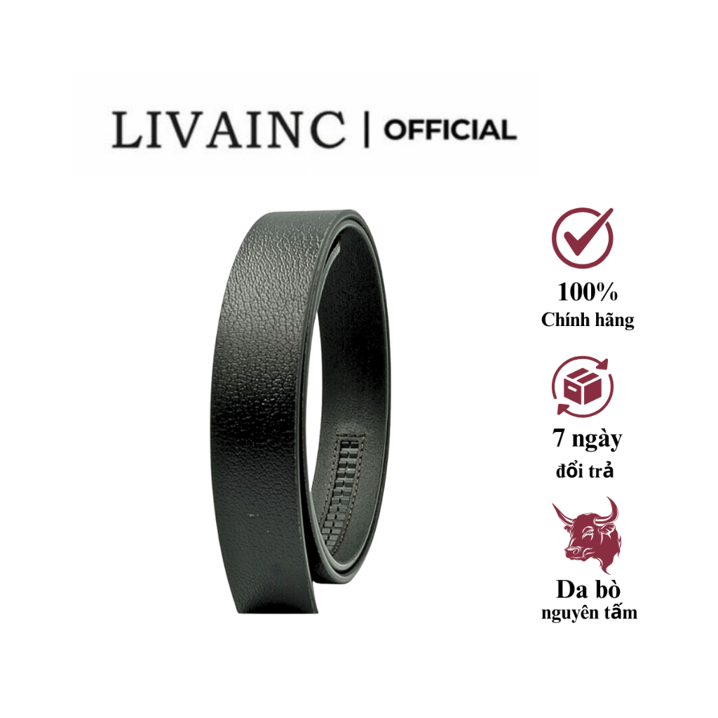Thắt lưng LIVAINC da thật đầu khóa tự động